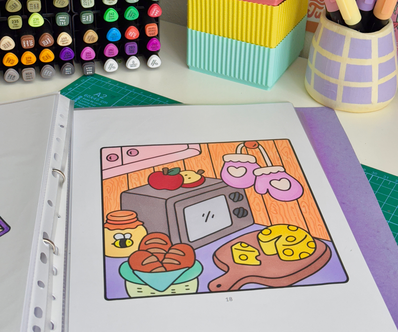 Toxicita ve vybarvování omalovánek