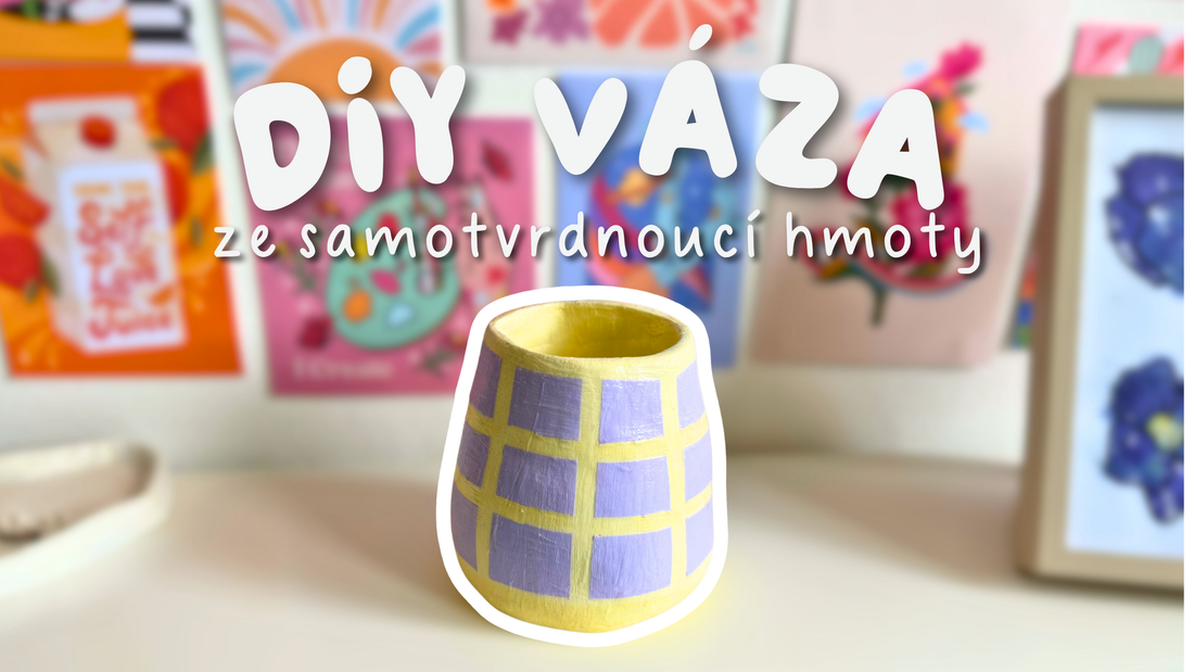 DIY váza ze samotvrdnoucí hmoty