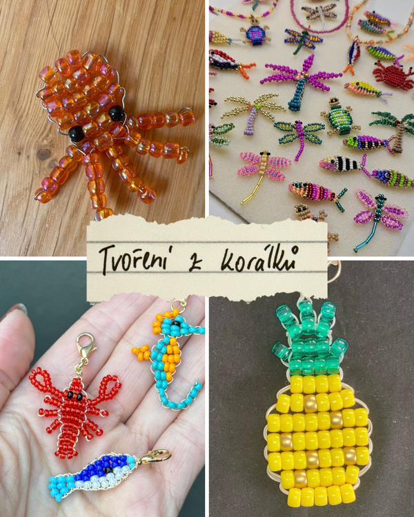 Náhled Pinterest nástěnky – Zvířátka a objekty z korálků