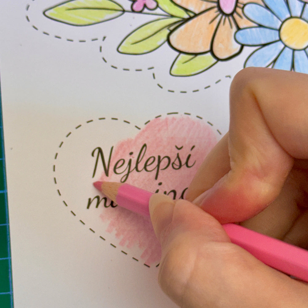 Papírová kytice ke Dni matek K TISKU