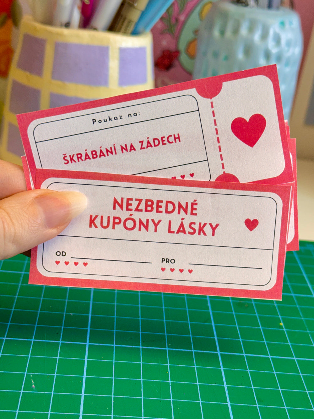 Nezbedné kupóny lásky K TISKU