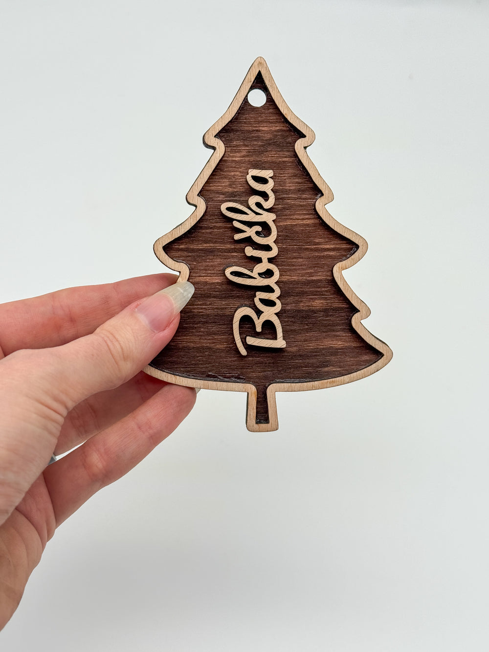 Dřevěná vánoční ozdoba – Babička