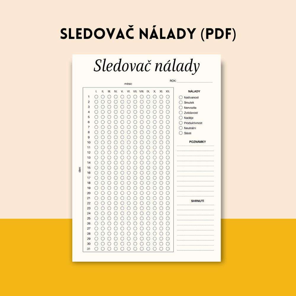 Sledovač nálady K TISKU