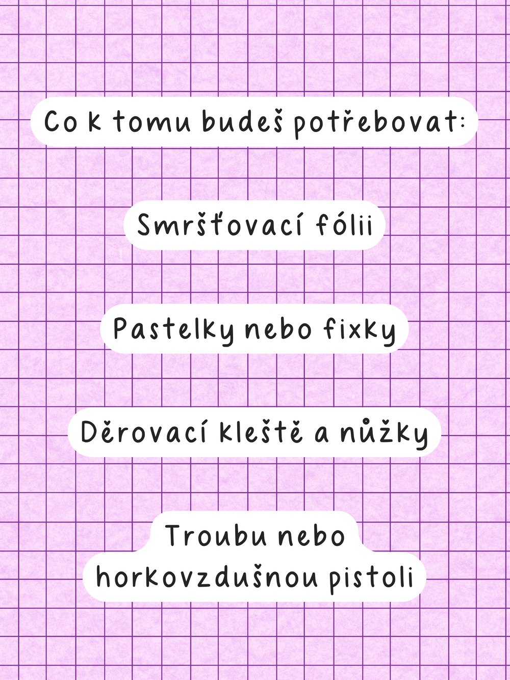 Předlohy na smršťovací fólii – Strašidelná sada