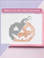 Předloha na disko mozaiku – Dýně