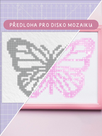 Předloha na disko mozaiku – Motýl