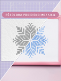 Předloha na disko mozaiku – Vločka