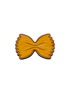 Dřevěná brož – Těstovina Farfalle