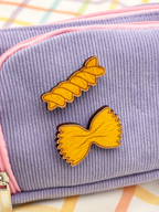 Dřevěná brož – Těstovina Farfalle