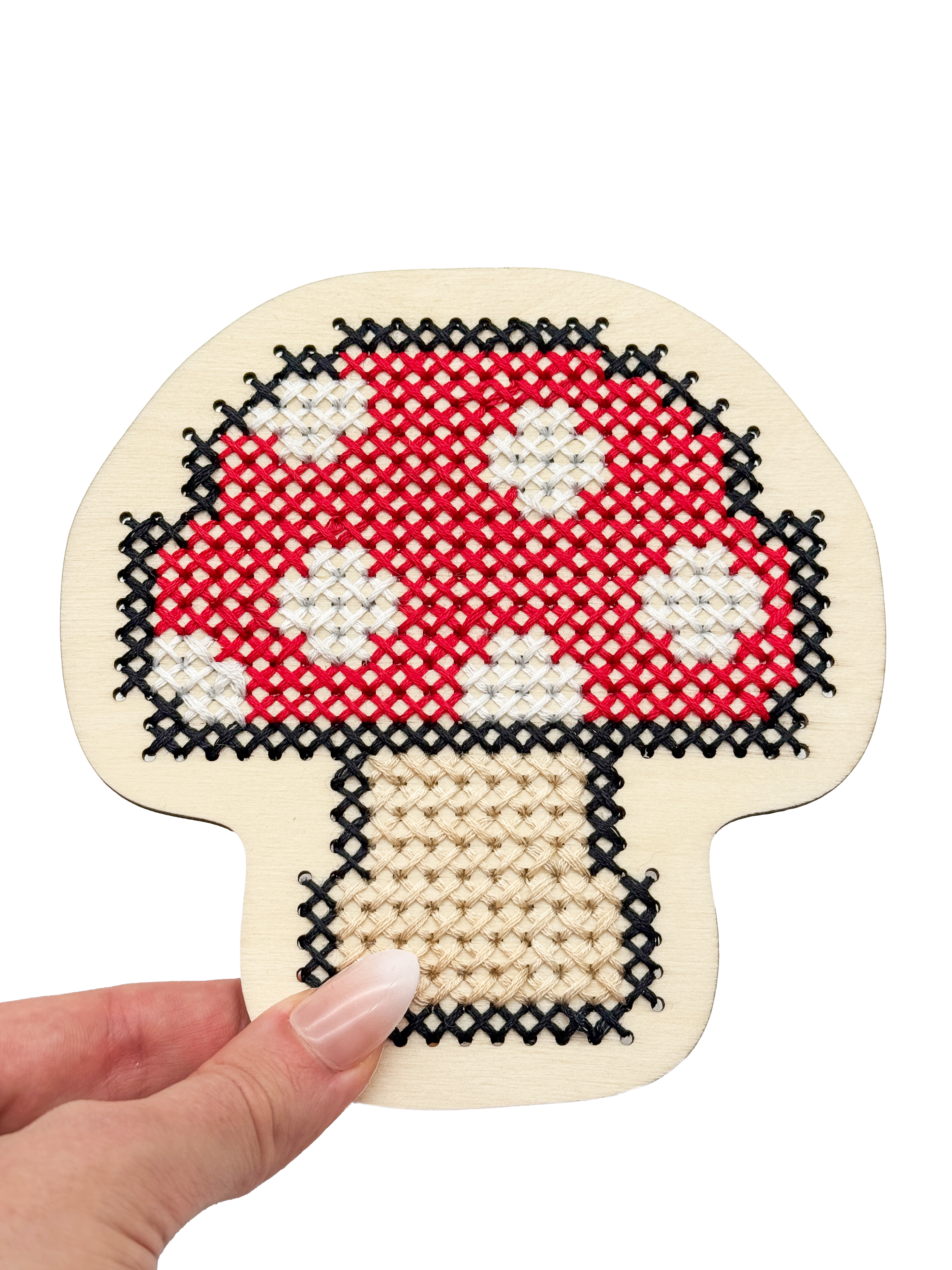 Dřevěná šablona na vyšívání – Houba