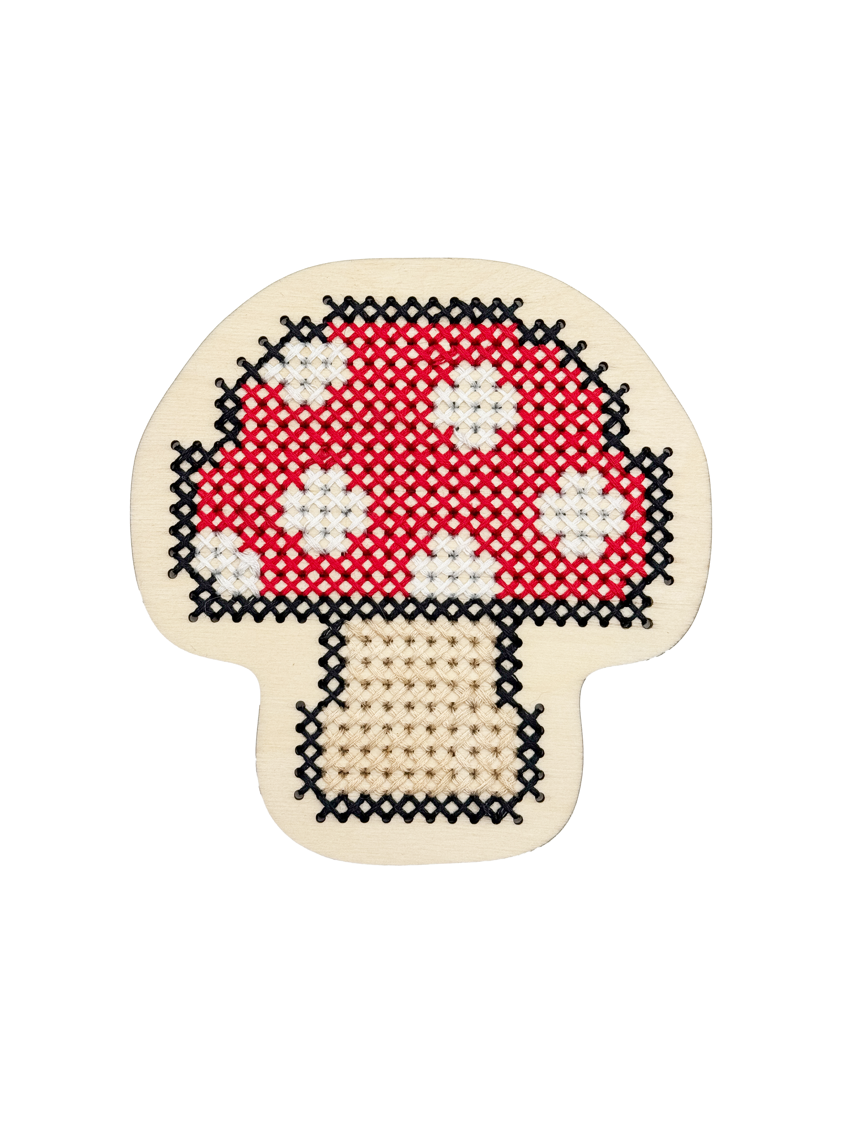 Dřevěná šablona na vyšívání – Houba