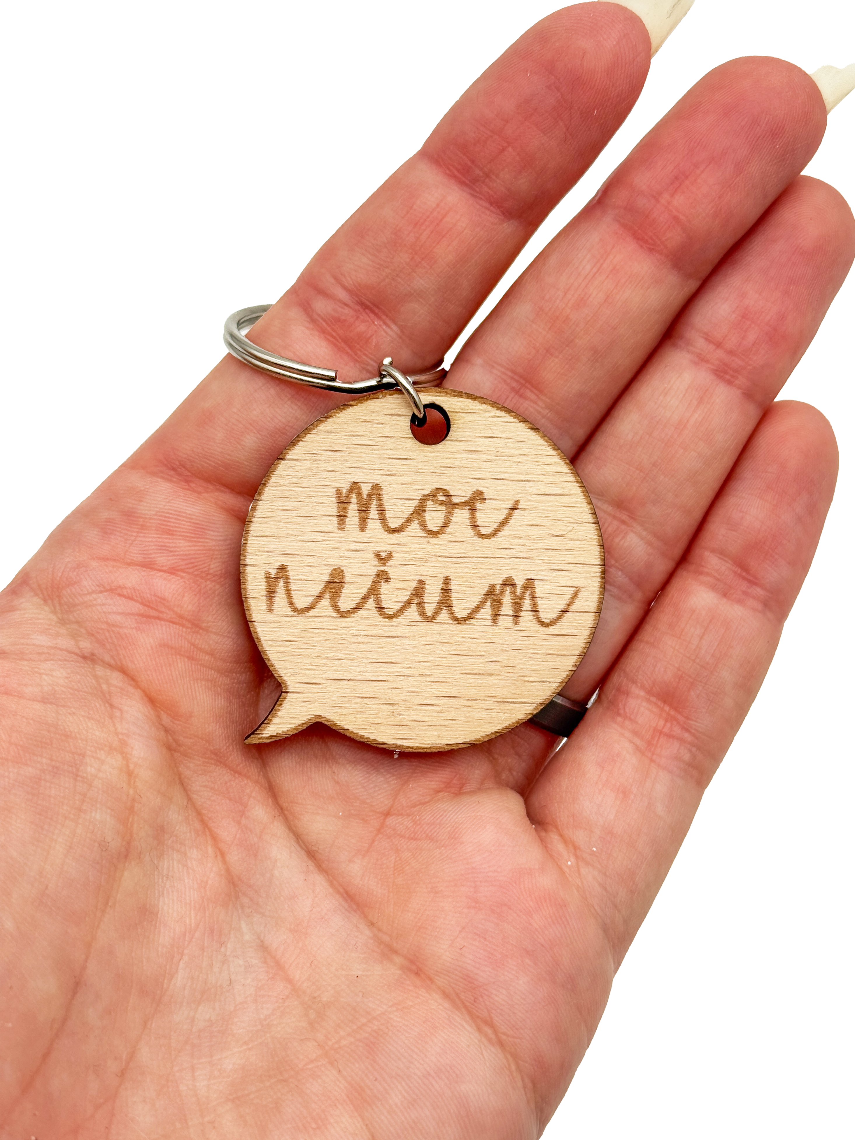 Dřevěná klíčenka – Moc nečum