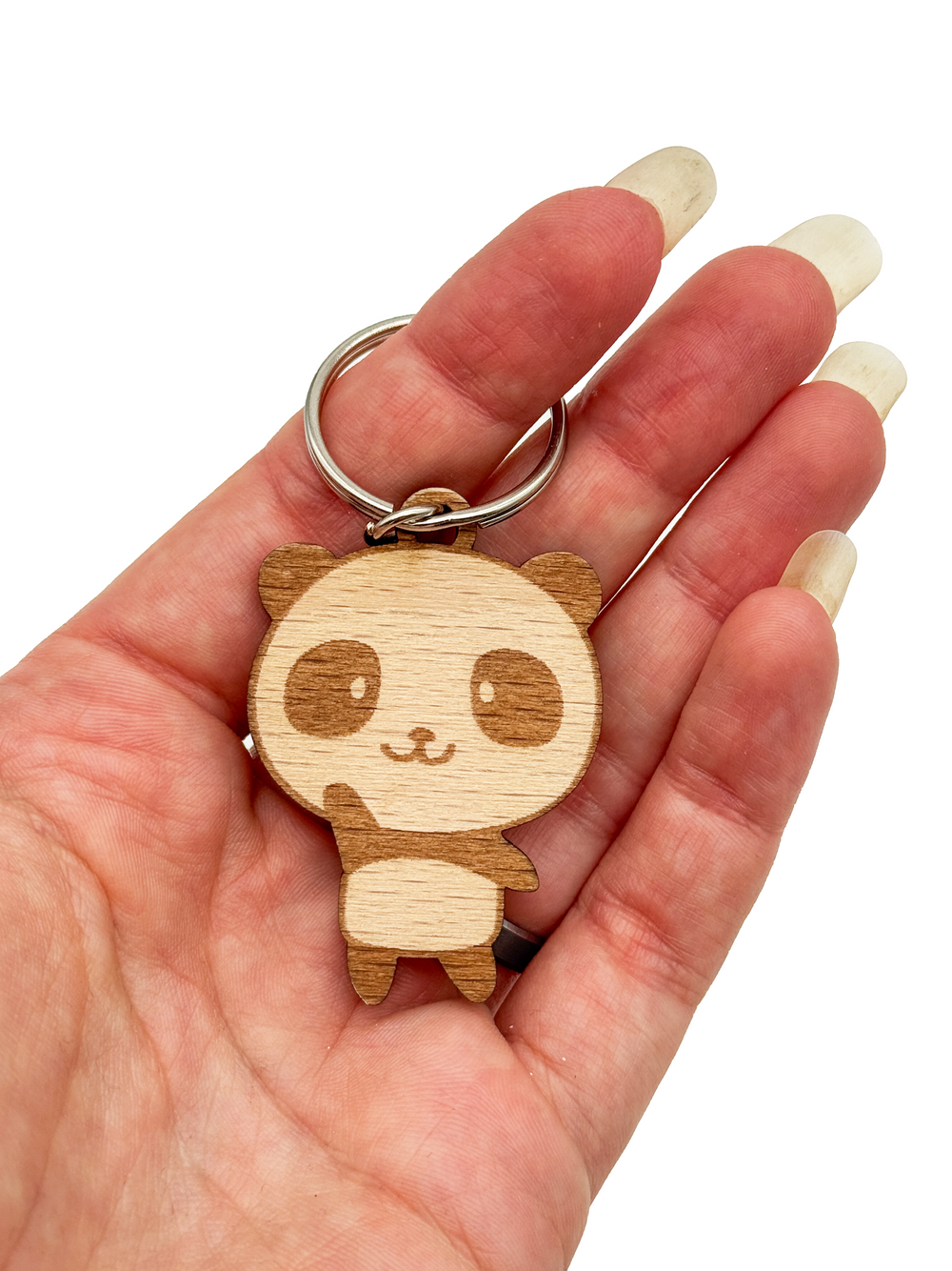 Dřevěná klíčenka – Panda