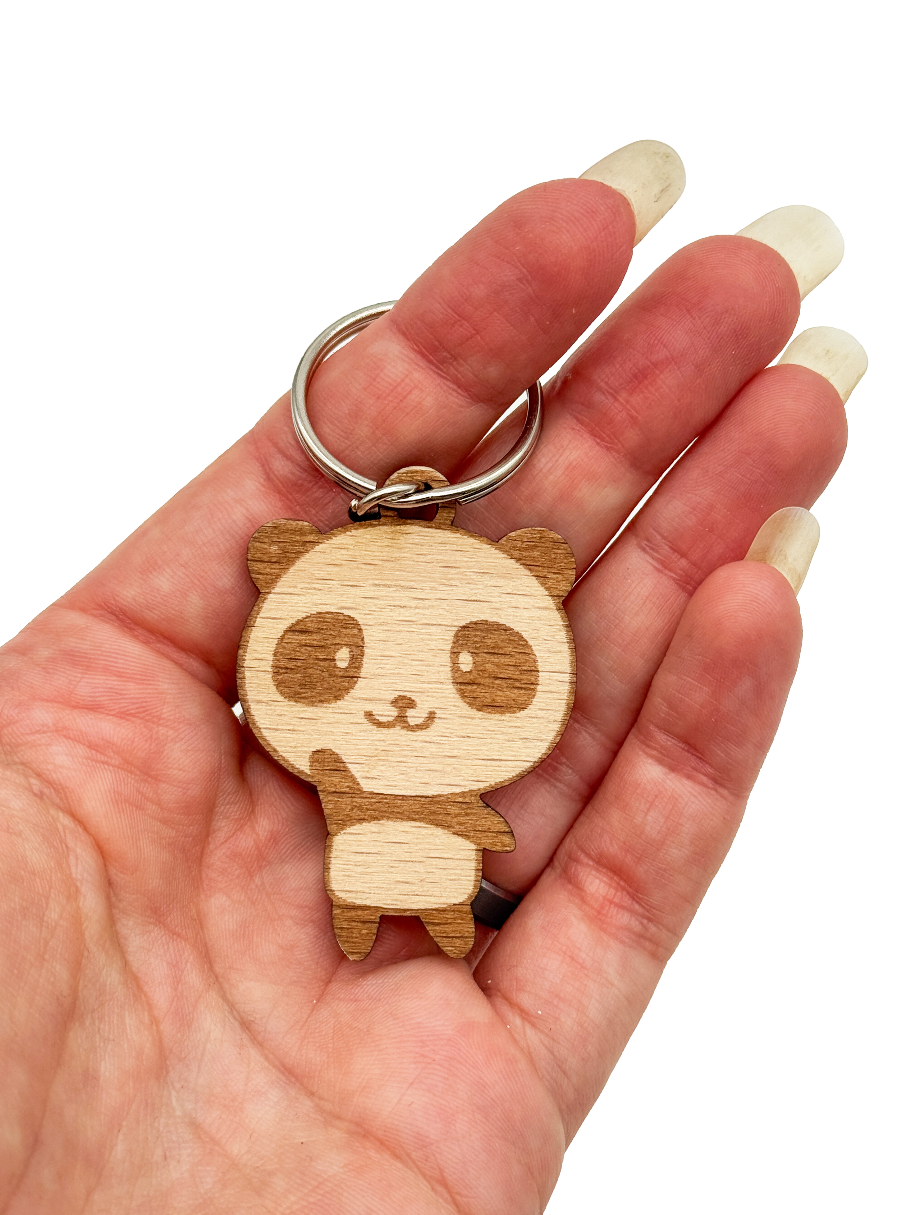 Dřevěná klíčenka – Panda