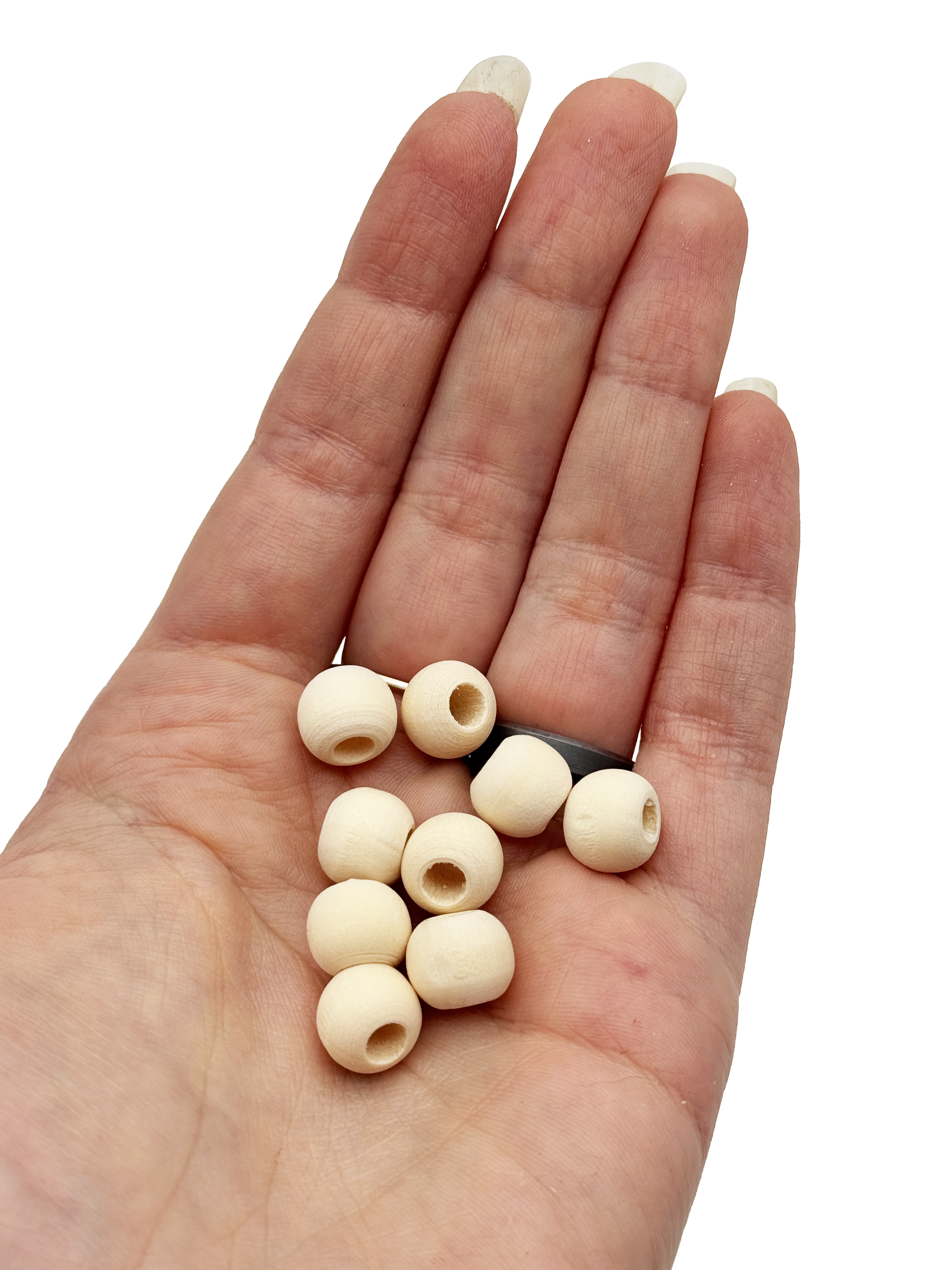 Dřevěné korálky Ø10 mm 30 g