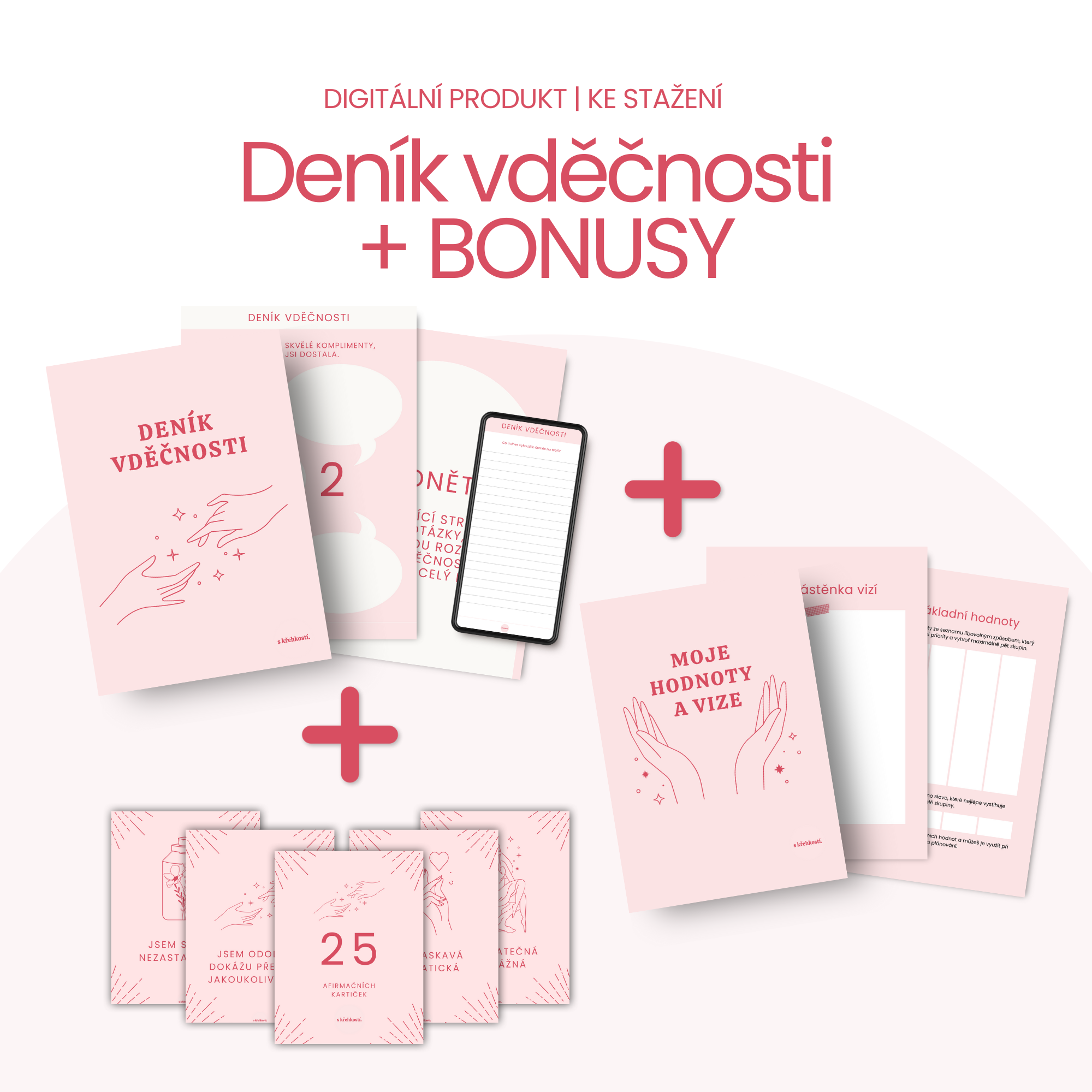 Deník vděčnosti + BONUSY