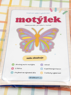 Kreativní sada k vybarvení – Motýlek