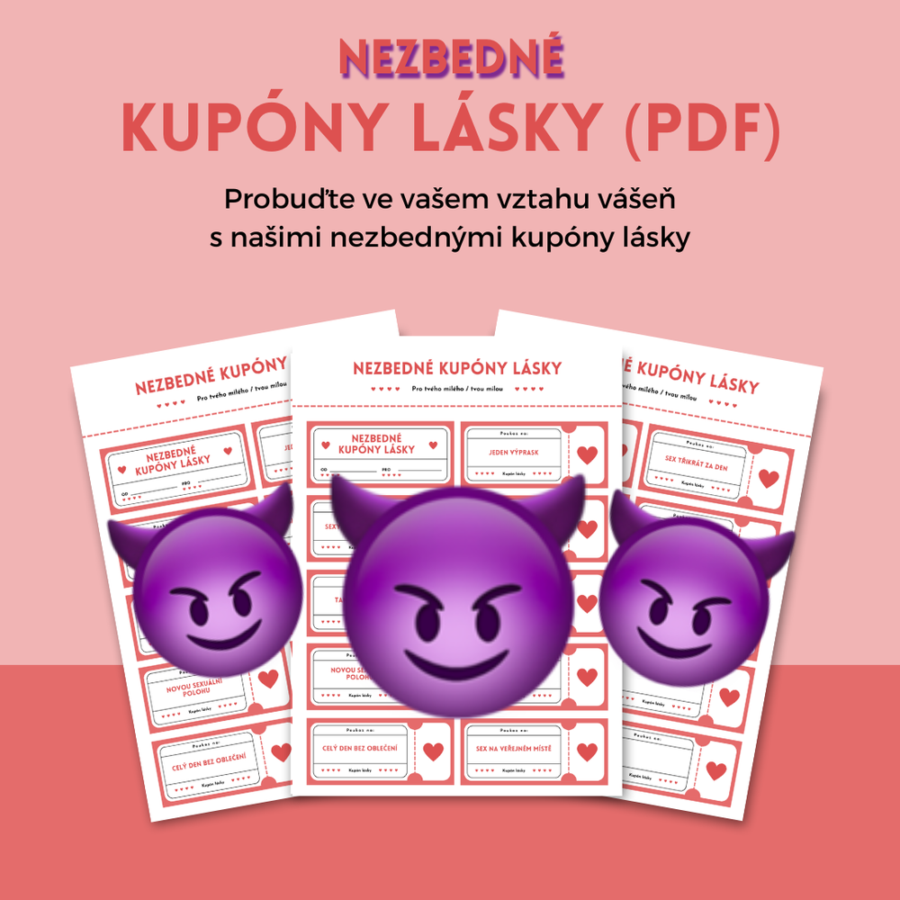 Nezbedné kupóny lásky K TISKU