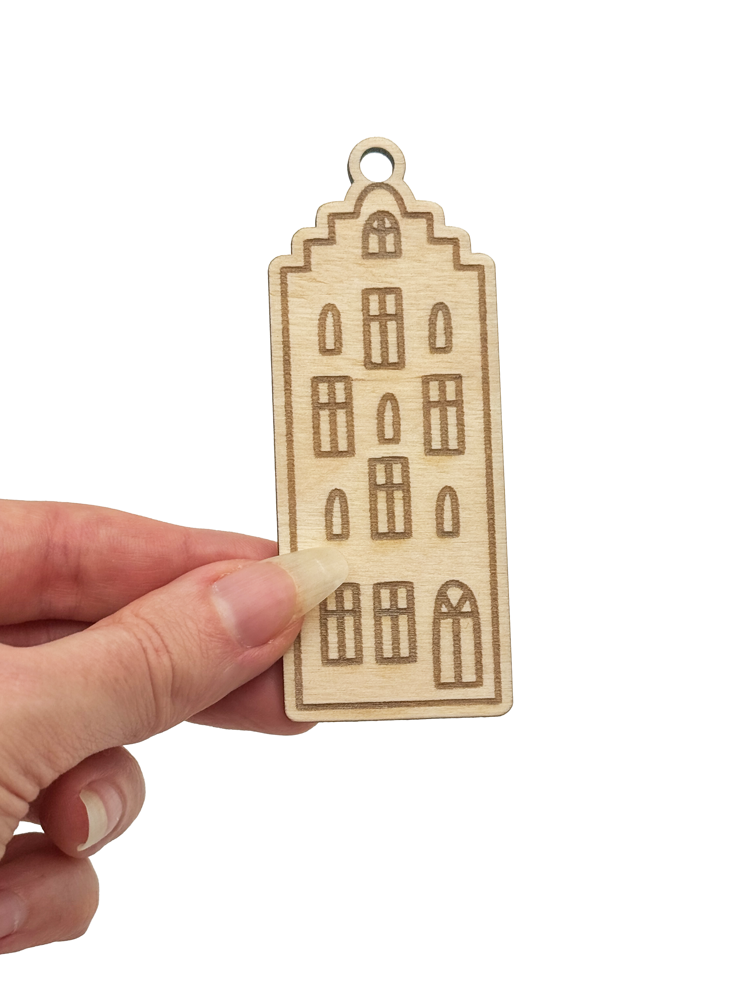 Dřevěná vánoční ozdoba – Domeček 1