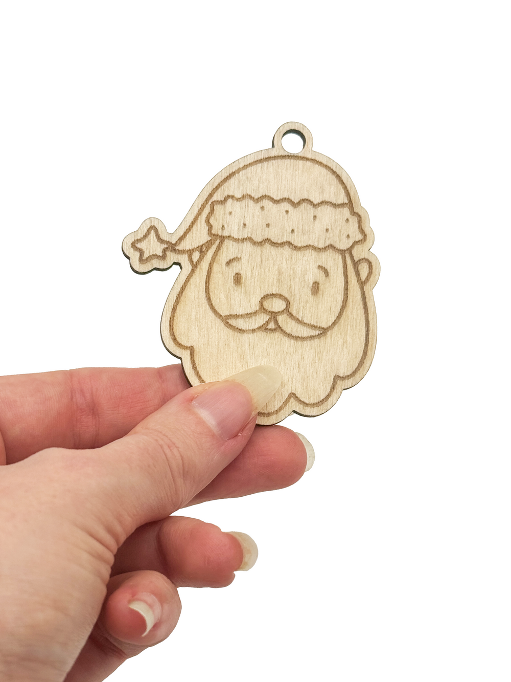 Dřevěná vánoční ozdoba – Santa