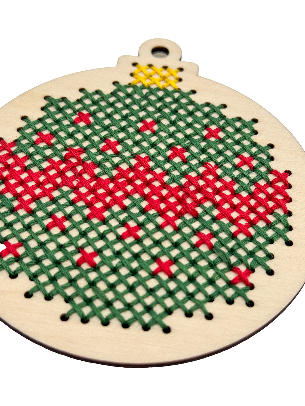 Dřevěná šablona na vyšívání – Baňka 2