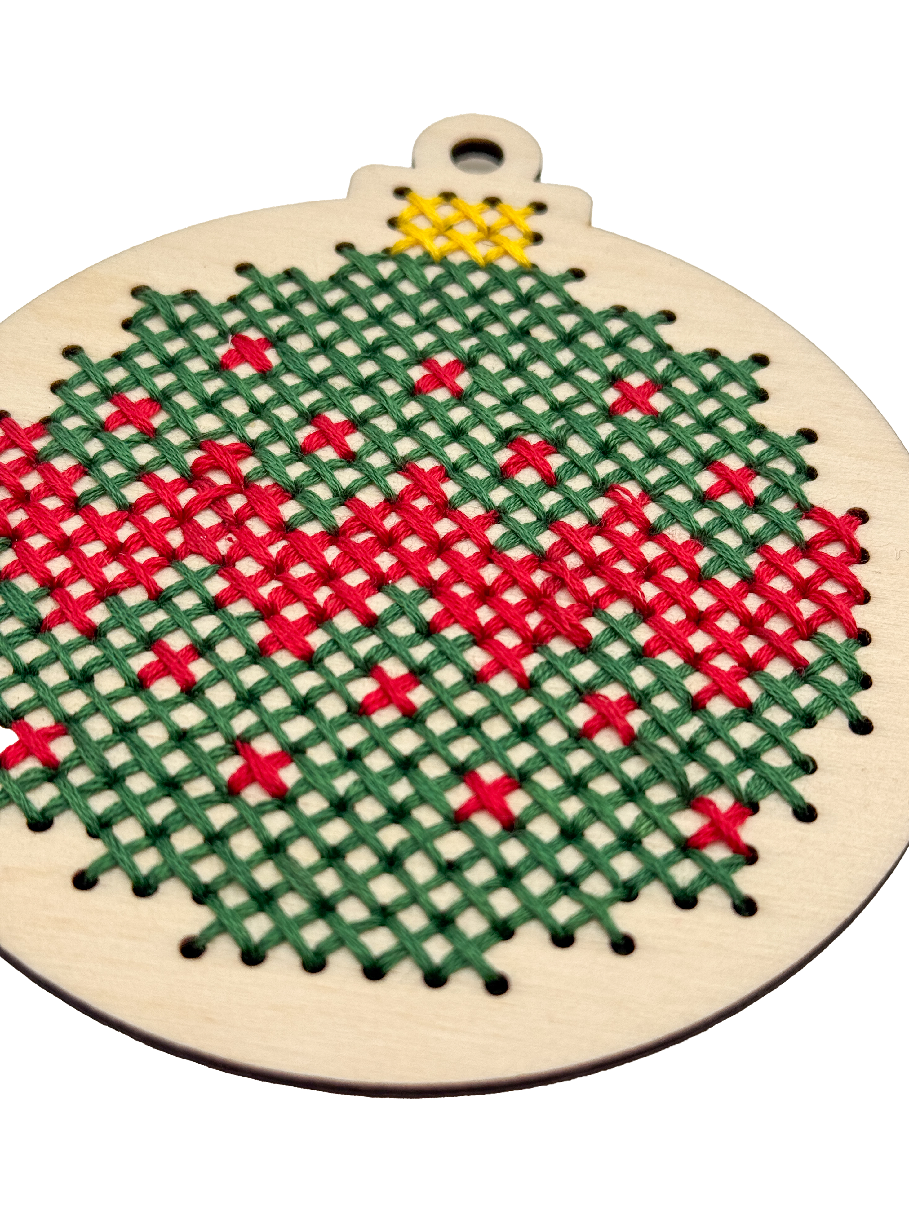 Dřevěná šablona na vyšívání – Baňka 2