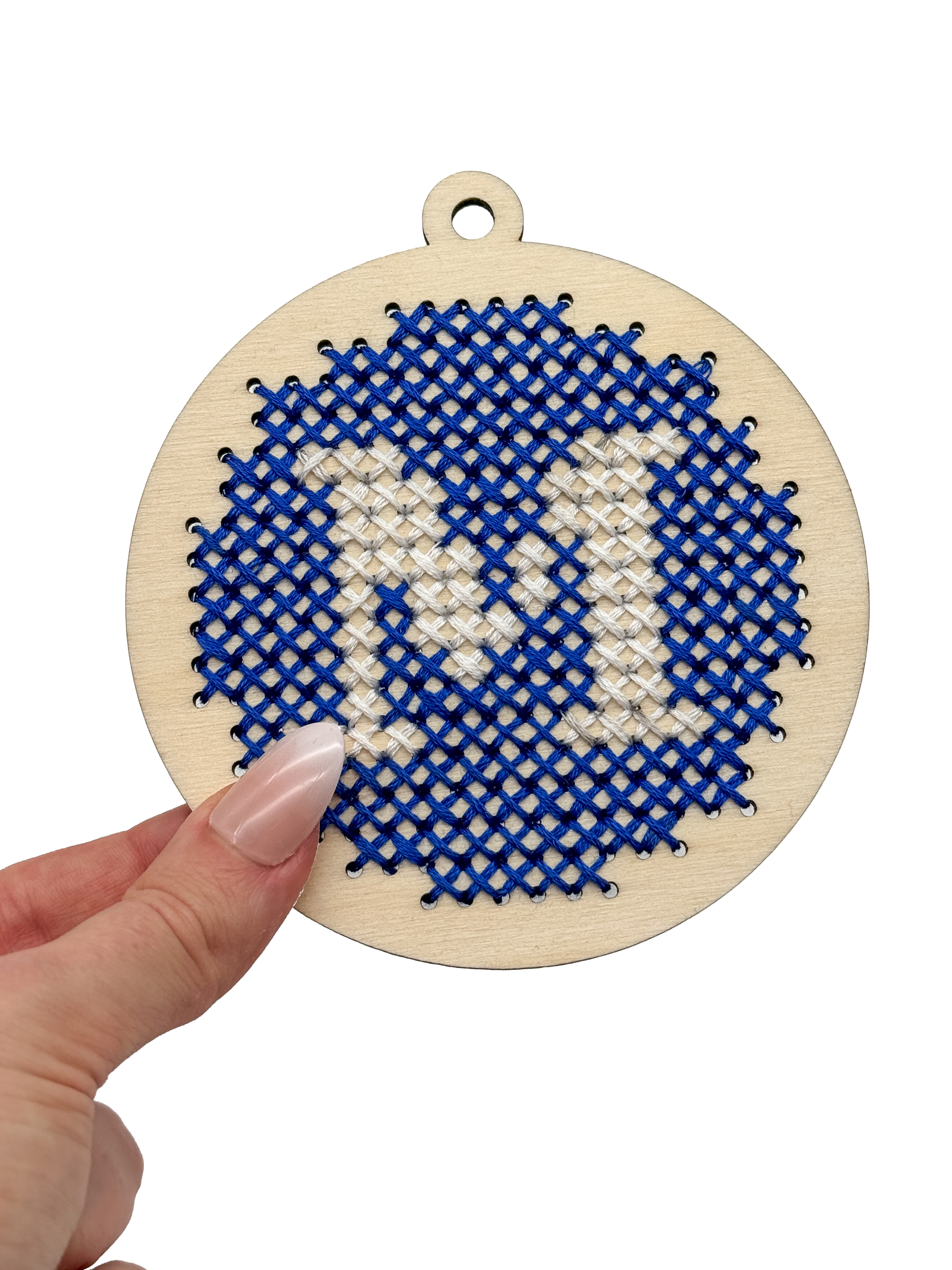 Dřevěná šablona na vyšívání – Baňka 1