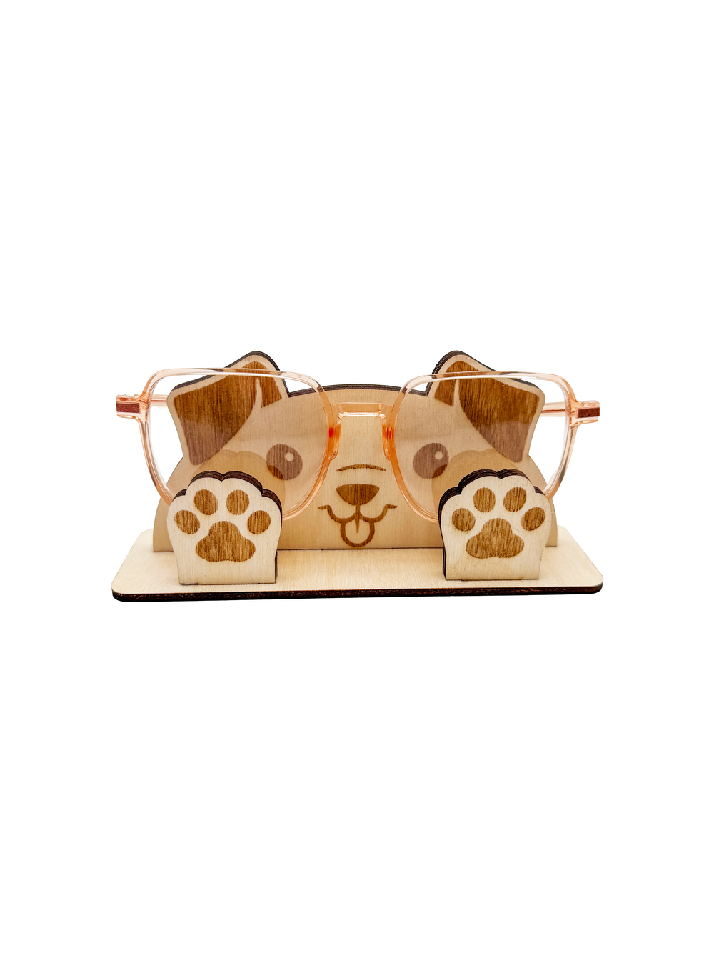 Dřevěný stojánek na brýle – Pes