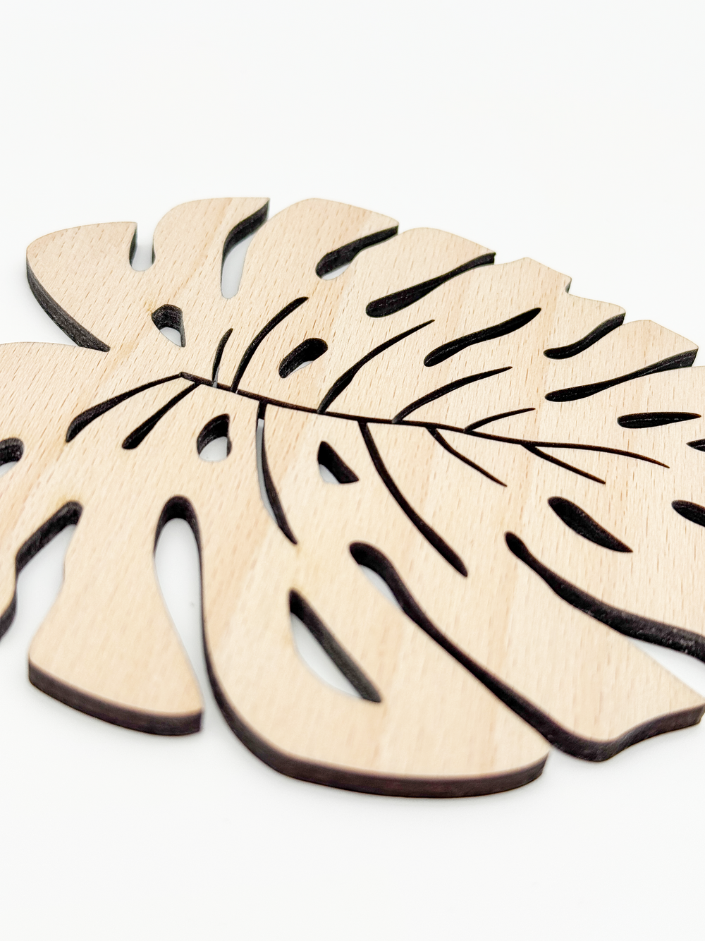 Dřevěný podtácek – Monstera