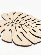 Dřevěný podtácek – Monstera