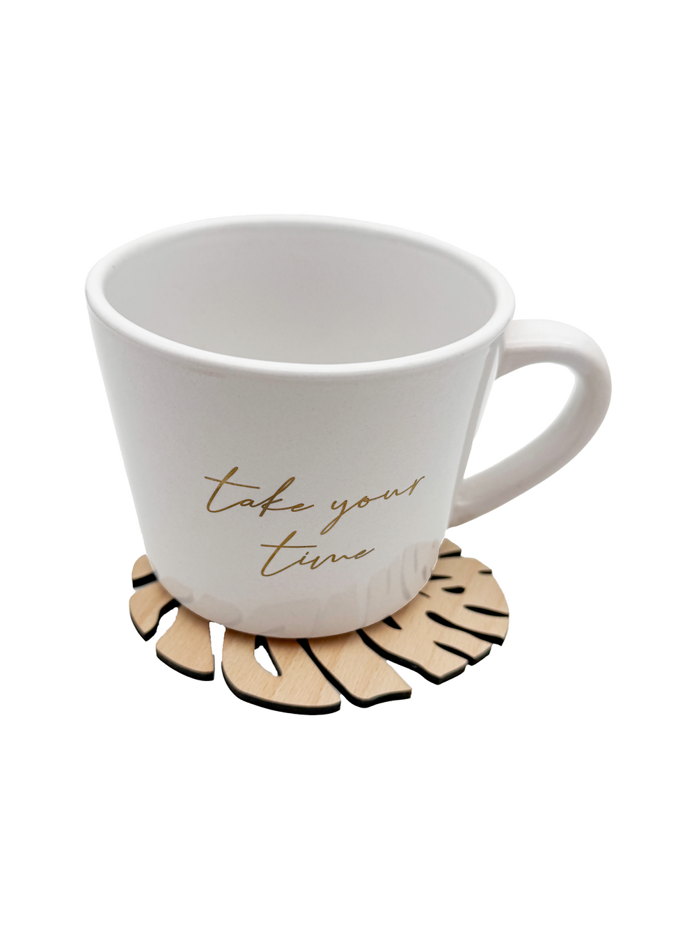 Dřevěný podtácek – Monstera