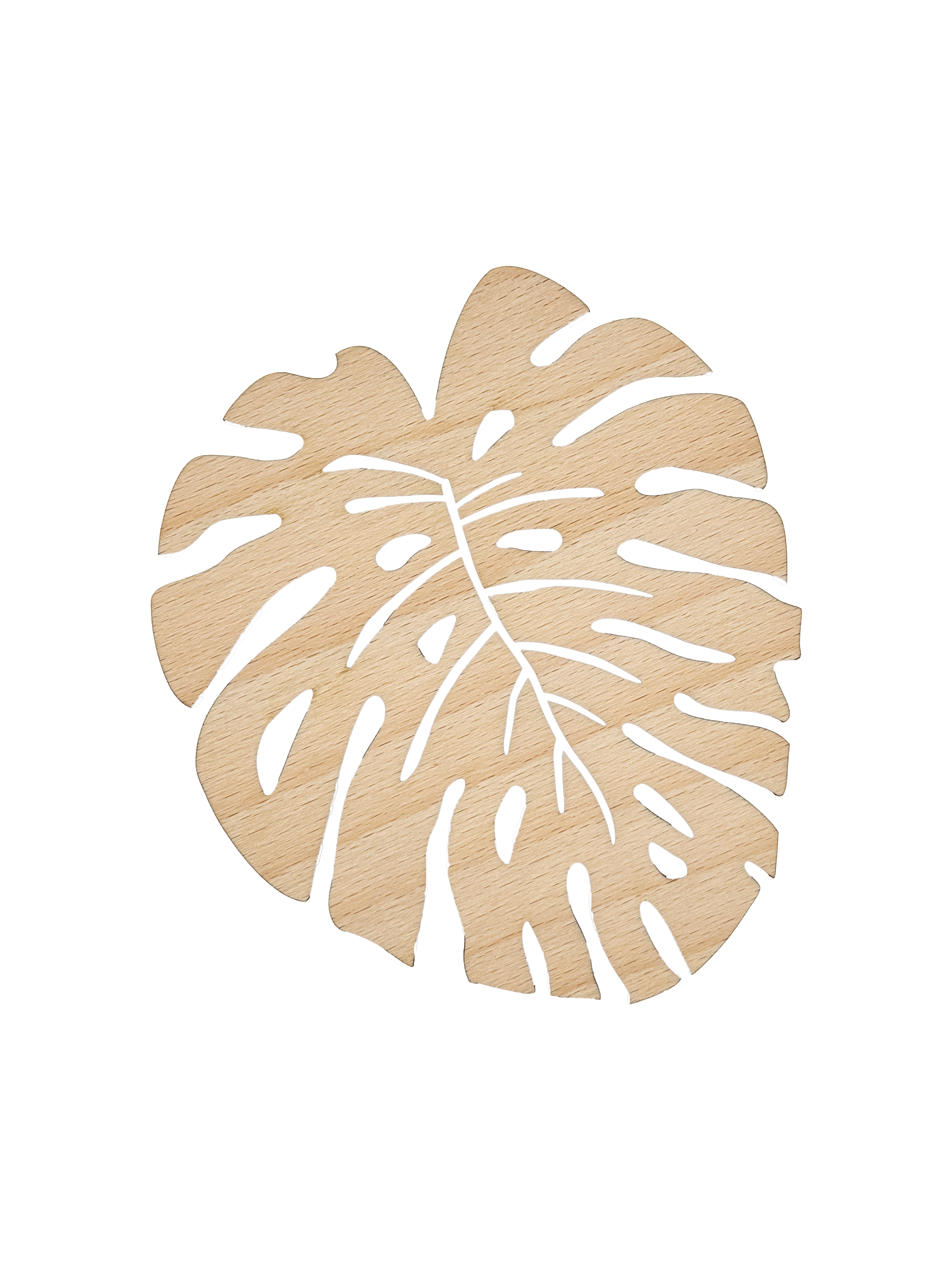 Dřevěný podtácek – Monstera