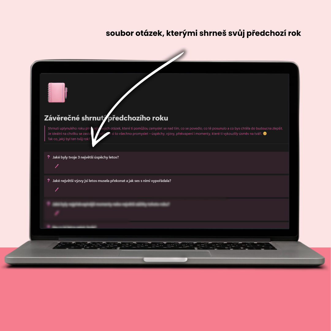 Notion nástěnka vizí