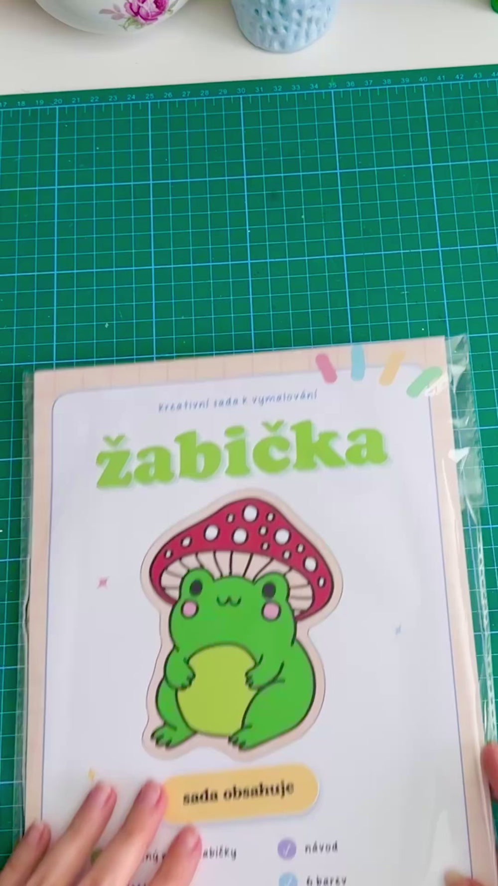 Kreativní sada k vybarvení – Žabička