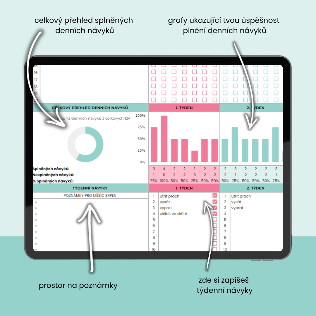 Roční habit tracker