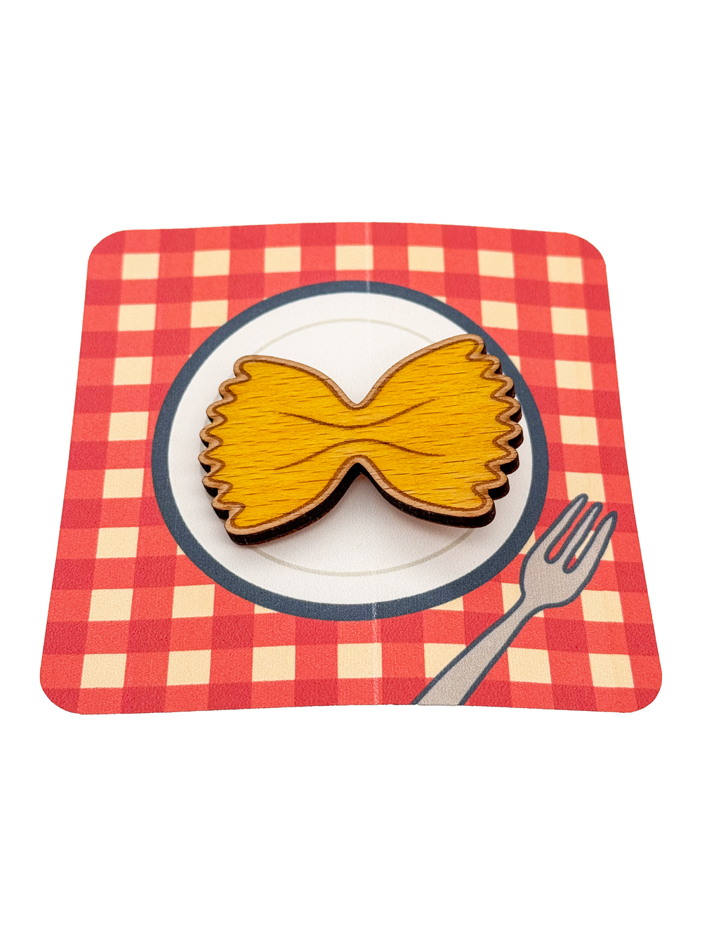 Dřevěná sponka do vlasů – Těstovina Farfalle