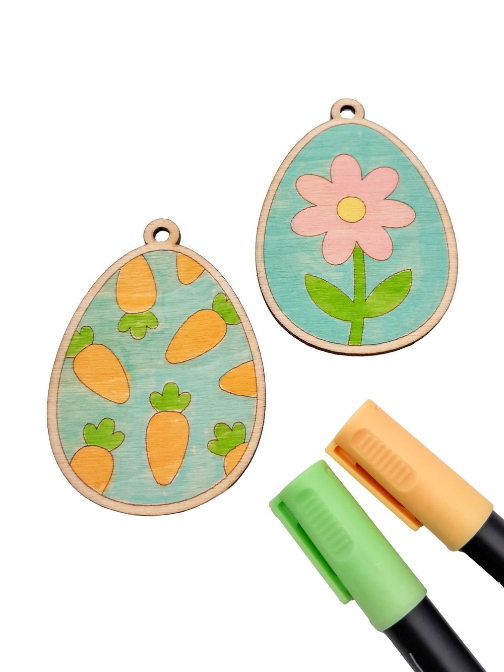 Dřevěné ozdoby k dotvoření – Velikonoční vajíčka