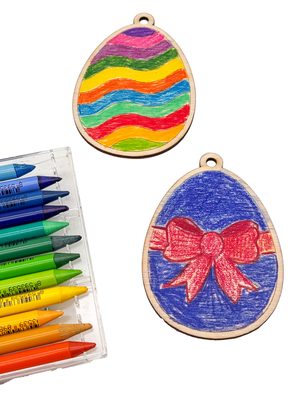 Dřevěné ozdoby k dotvoření – Velikonoční vajíčka